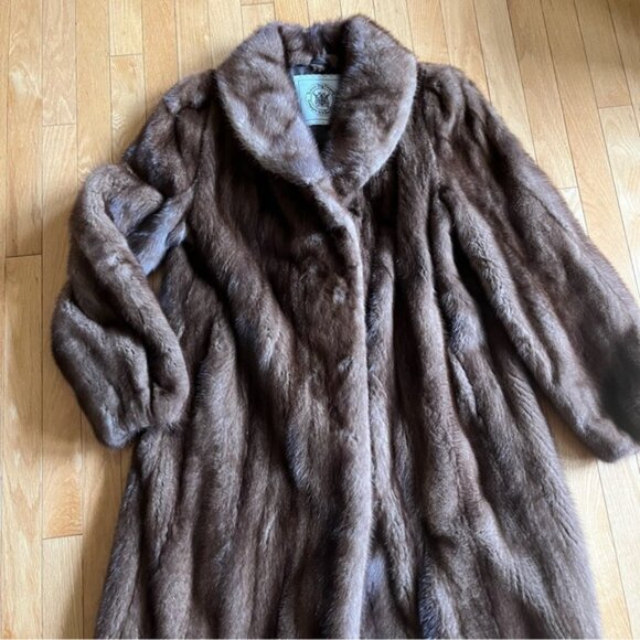 Hudsons Bay Company Brown Fur Coat Jacket - Picture 4 of 10